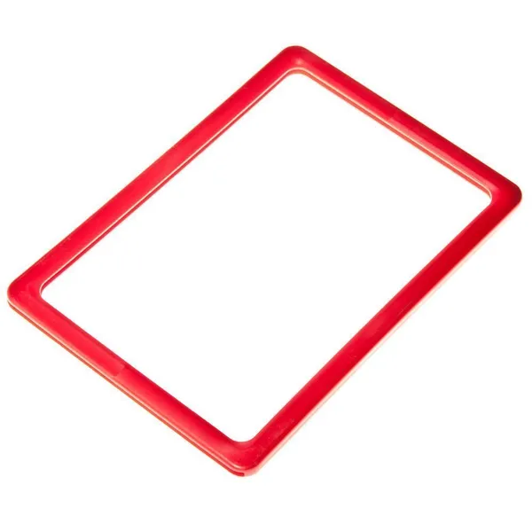 Red plastic frame A4